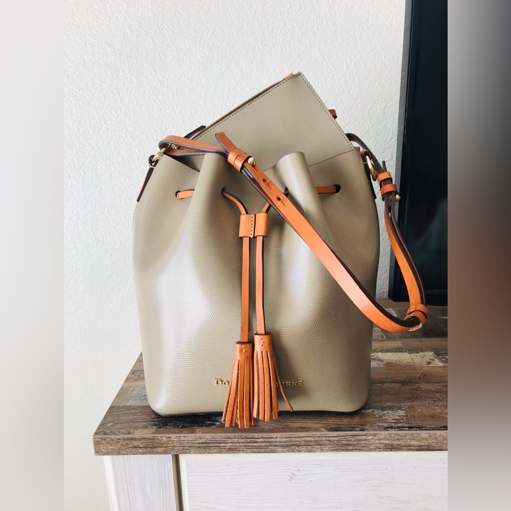 Dooney & Bourke Drawstring Bag Taupe